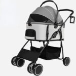 Large Detachable Cat Stroller with Cup Holder