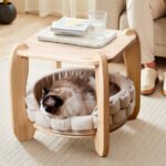 Wooden Cat End Table Cat Bed Human-cat Shared Funiture